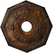 Ekena Millwork Nottingham Ceiling Medallion (Fits Canopies up to 4 5/8"), 18"OD x 3 1/2"ID x 1 1/2"P, Rust CM18NTRUS - alternate 1